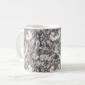 Elegante Schwarz-Weiß-Tasse Kaffeetasse (Vorderseite Links)