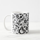 Elegante Schwarz-Weiß-Tasse Kaffeetasse (Links)