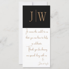 Elegante Schwarz, Weiß und Gold Hochzeit Vielen Da
