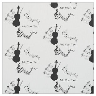Elegante Schwarz-Weiß-Violine mit musikalischen No Stoff