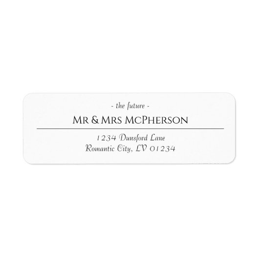 Elegante Schwarz-weiße benutzerdefinierte Rücksend (Vorne)