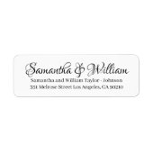 Elegante Schwarz-weiße, benutzerdefinierte Skriptn (Vorne)