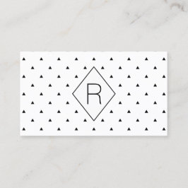 Elegante Schwarz-weiße geometrische Dreiecke des Visitenkarte