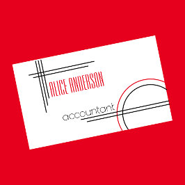 Elegante, Schwarz-weiße geometrische Formen Visitenkarte