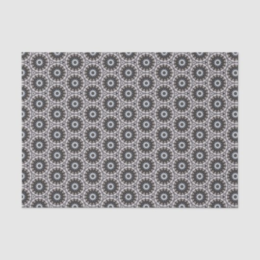 Elegante Schwarz-weiße geometrische Geschenke oder Seidenpapier (Vorderseite)