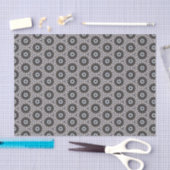Elegante Schwarz-weiße geometrische Geschenke oder Seidenpapier (Handwerk)