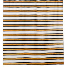 Elegante Schwarz-weiße Goldene Streifen Piazza del