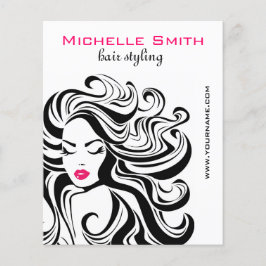 Elegante Schwarz-weiße Haarverlängerungen für Wavy Flyer