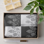 Elegante Schwarz-weiße Hanging Ornaments Moderne Seidenpapier (Geschenk)