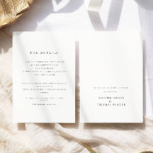 Elegante Schwarz-weiße Hochzeit