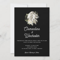 Elegante Schwarz-weiße Hochzeit
