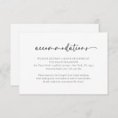 Elegante Schwarz-weiße Hochzeitsreisekarte Dankeskarte (Vorne/Hinten)