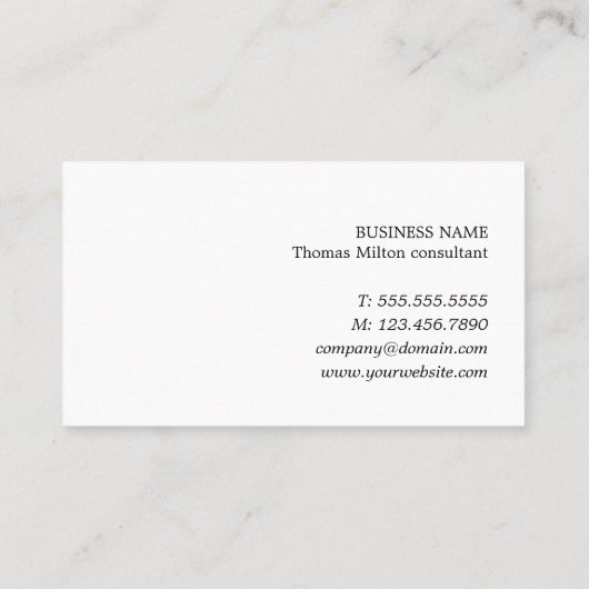 Elegante Schwarz-weiße Imitate Gold Line Anwalt Visitenkarte (Rückseite)