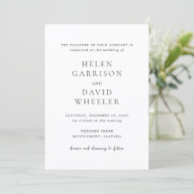 Elegante schwarz-weiße klassische Hochzeit