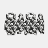 Elegante Schwarz-weiße Magnolia-Blume gekachelt Geschenkschachtel (Ungefaltet)