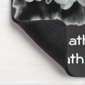 Elegante Schwarz-weiße Orchideenmalerei Mousepad (Ecke)