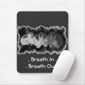 Elegante Schwarz-weiße Orchideenmalerei Mousepad (Mit Mouse)