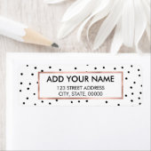 Elegante Schwarz-weiße Polka-Punkte (Insitu)