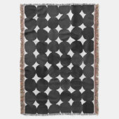 Elegante schwarze Aquarelltöne Decke (Vorderseite Vertikal)
