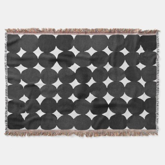 Elegante schwarze Aquarelltöne Decke (Vorderseite)