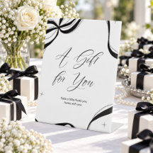 Elegante schwarze Band-Perlen-Geschenke zur Hochze