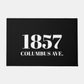 Elegante, schwarze, benutzerdefinierte Straßenansc Fußmatte (Vorderseite)