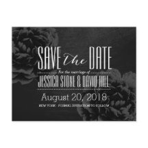 Elegante Schwarze Blütenhochzeit Sichern Sie das D