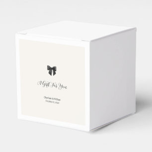 Elegante schwarze Bogen-Hochzeitsgeschenkboxen Geschenkschachtel