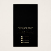 Elegante schwarze Bronzemarine Ohrring-Display-Kar (Rückseite)