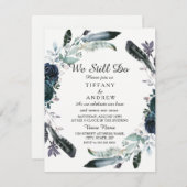 Elegante Schwarze Flora Wreath Verlängerung einlad Einladung (Vorne/Hinten)