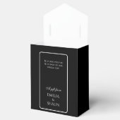Elegante Schwarze Gastgeschenk Hochzeit-Boxen mit Geschenkschachtel (Geöffnet)