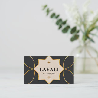 Elegante schwarze Gold-Luxus-Visitenkarte | Modern Visitenkarte