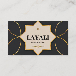 Elegante schwarze Gold-Luxus-Visitenkarte | Modern Visitenkarte