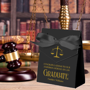 Elegante schwarze Gold-Rechtswissenschafts-Abschlu Geschenkschachtel