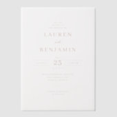 Elegante schwarze goldene formelle Einladungen (Vorderseite)