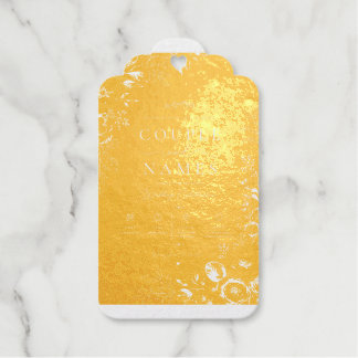 Elegante schwarze & goldene personalisierte geschenkanhänger