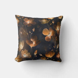 Elegante schwarze goldene Terracotta Kissen