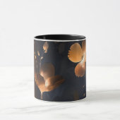 Elegante schwarze goldene Terracotta Tasse (Zentrum)