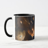 Elegante schwarze goldene Terracotta Tasse (Links)