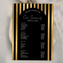 Elegante schwarze & goldene Wimpern Haar-Spa-Preis