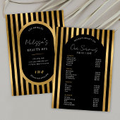 Elegante schwarze & goldene Wimpern Haar-Spa-Preis