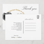 Elegante Schwarze Goldmedaille Einladung (Vorne/Hinten)