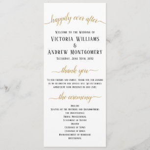 Elegante schwarze Goldschrift Minimalistische Hoch Programm