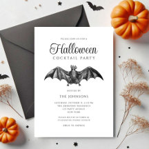Elegante schwarze gothische Fledermaus Cocktailpar