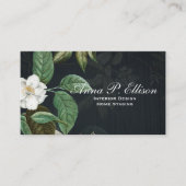 Elegante schwarze Hintergrundfarbe Allgemeine Vorl Visitenkarte (Vorderseite)