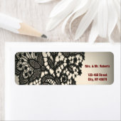 elegante schwarze Hochzeitsfeier in Beige (Insitu)