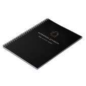 Elegante Schwarze Immobilien Notizblock (Linke Seite)