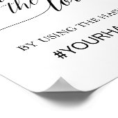 Elegante Schwarze Kalligrafie Capture The Liebe Si Poster (Ecke)