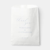 Elegante schwarze Kalligrafie Geschenktütchen (Vorderseite)