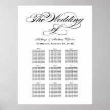 Elegante schwarze Kalligrafie-Hochzeitssattelkarte